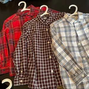 Bundle of (3) 5T button down boys shirts